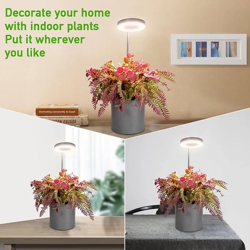 Full Spectrum Indoor Solar LED Growth Light, Four Gear Dimming, Fleshy Viridiplantae, Flower Floor Telescopic Fill Light