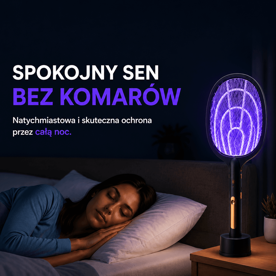 Fly Zap - elektryczna łapka / lampa na owady 2w1