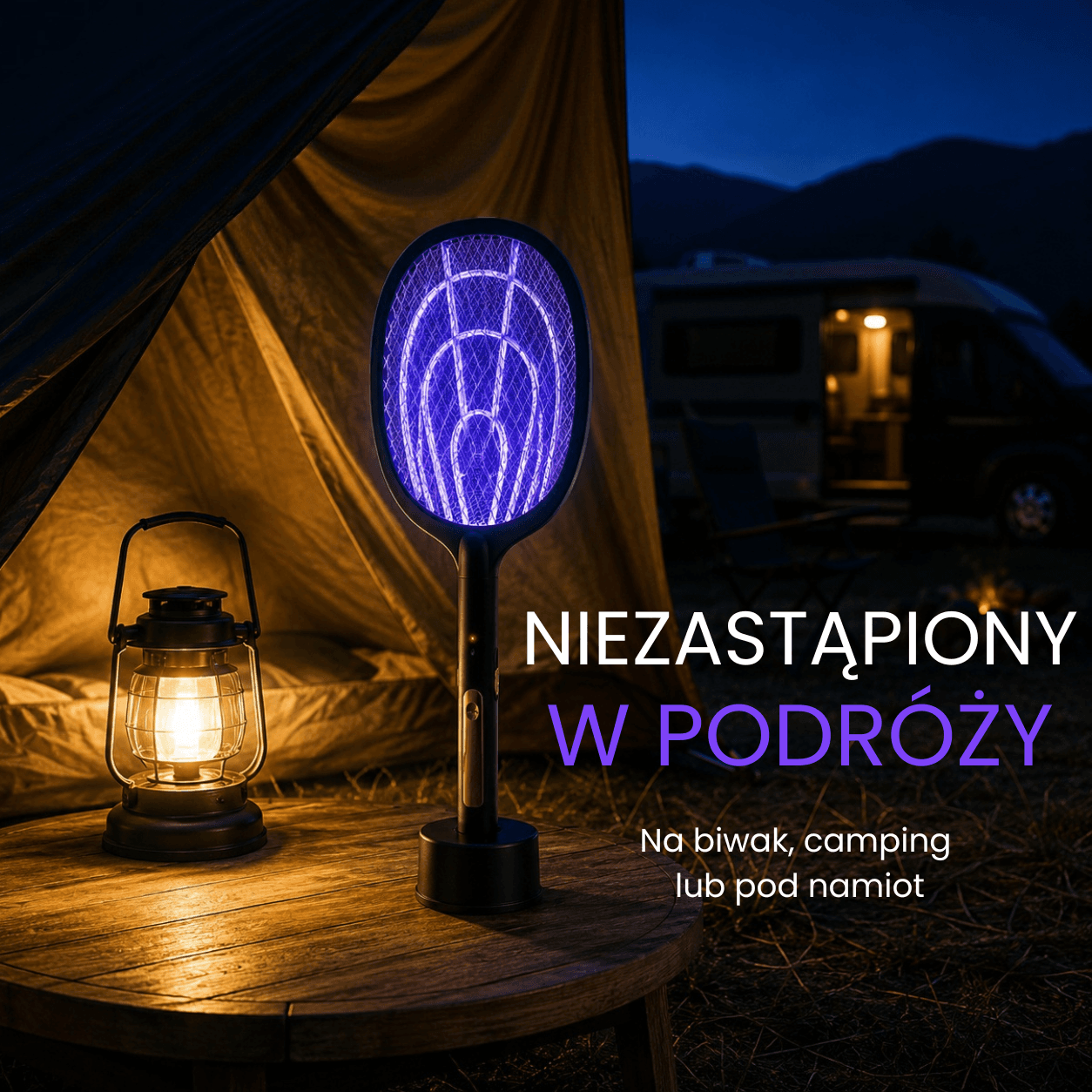 Fly Zap - elektryczna łapka / lampa na owady 2w1